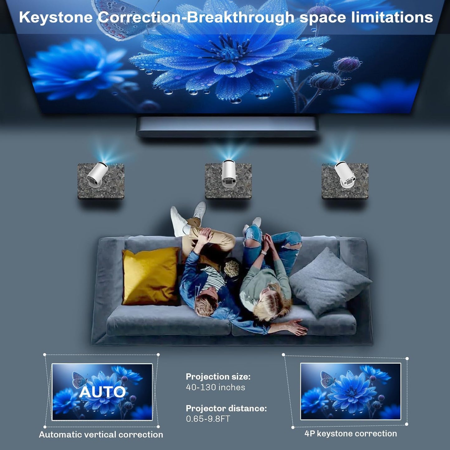 Infinity Cube™ 4k Mini Portable Projector